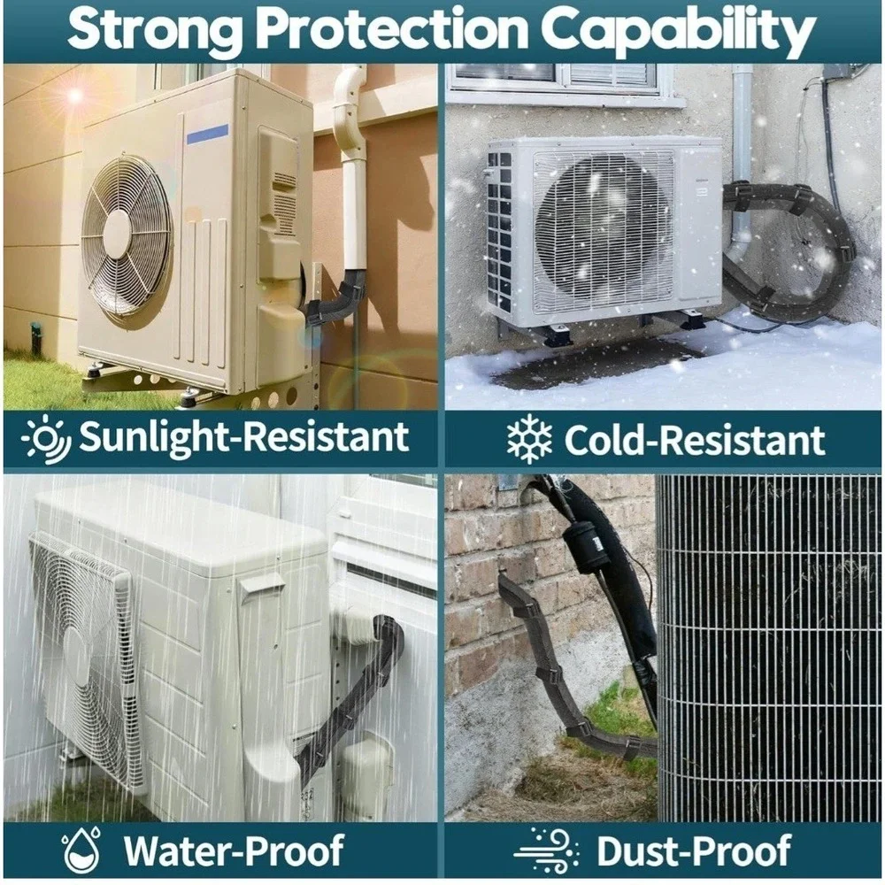 3-Layer HVAC Copper Pipe Insulation Cover Wrap 72